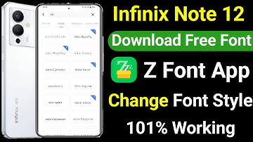Infinix Note 12 5G Font Style Change Kaise Kare | How To Change Font Style Infinix Note 12 5G