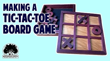 Making a Tic Tac Toe Board Game With Storage! Woodworking Project