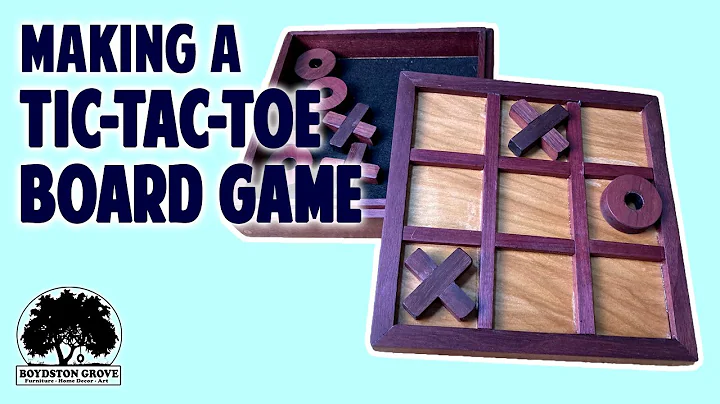 Making a Tic Tac Toe Board Game With Storage! Woodworking Project