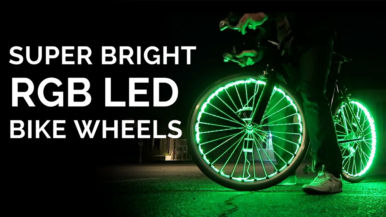 Putting 200 RGB LED lights onto bike wheels -