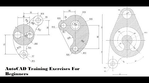 2D Autocad practice drawing