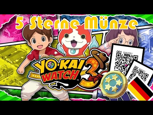 YO-KAI WATCH 3 : 5 Sterne Münze Mit Jibanyanryubi +100QR (GER)