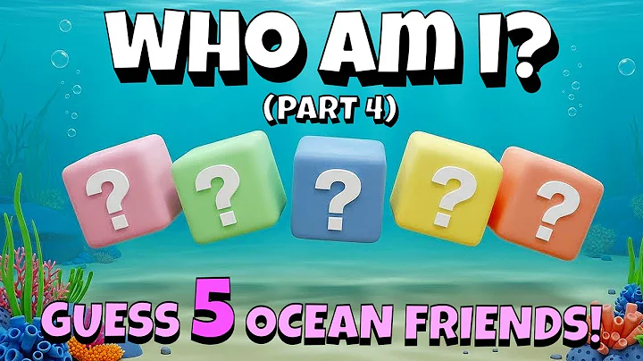 Who Am I? Ocean Animals Quiz for Kids – Guess 5 Ocean Friends!