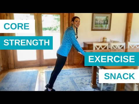 1-Minute Core Strength | Countertop Planks for Beginner Core and Abs | MS Exercise Snacks