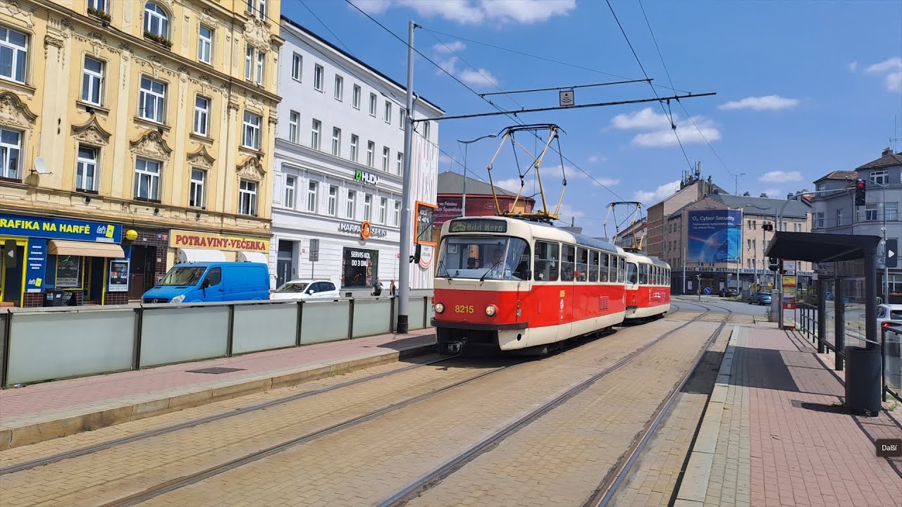 Tramvaj T3 R.P ev.č. 8215+8216 na lince 25