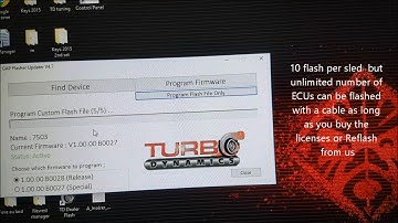 TD ECU flasher instructions for 2017 sidewinders and ZR9000 Thundercat