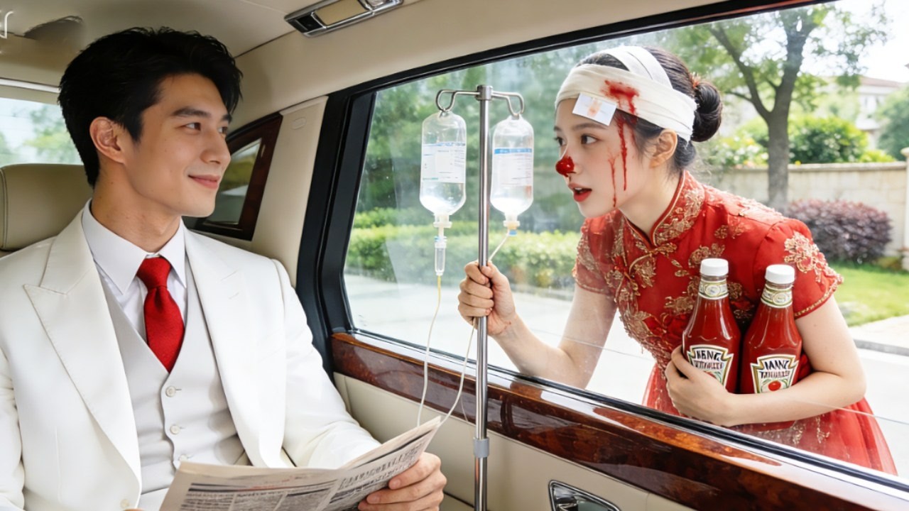 CEOไม่เคยยิ้มตั้งแต่เกิด จนเห็นสาวกล้าแกล้งทำเป็นพิการหนีคลุมถุงชน—หัวเราะไม่หยุด!รัก!#drama