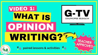 What is Opinion Writing For Kids? | Video 1 | 4th grade