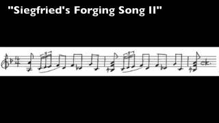 Wagner Leitmotives - 72 - Siegfried's Forging Song II
