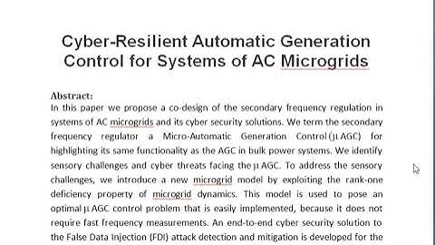 Cyber Resilient Automatic Generation Control for Systems of AC Microgrids