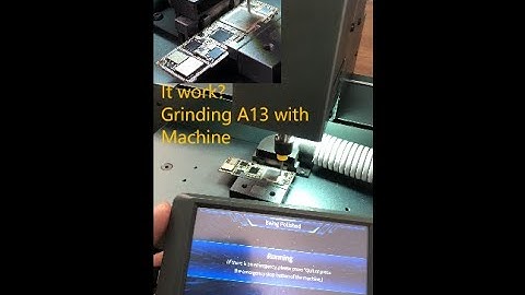 It Work? Grind the A13 Chip w/ Q1 Automatic Grinding Machine  #chips   #phonerepair #microsoldering