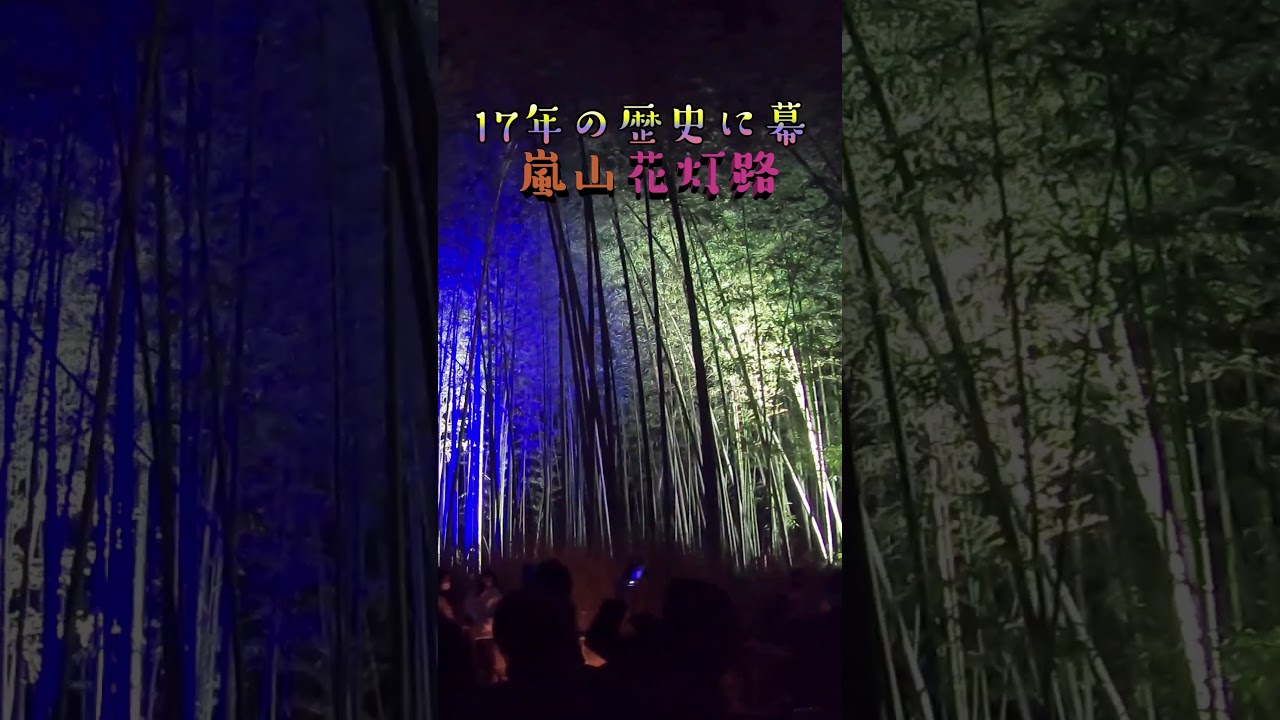 17年の歴史に幕!今回が最後の【京都・嵐山・花灯路】Arashiyama Hanatouro #shorts