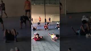 LATIHAN KEKUATAN INTI / CORE (SKOT JUMP,PUSH UP,SIT UP dan BACK UP) #futsal #training #physics