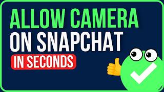 HOW TO ALLOW CAMERA ACCESS ON SNAPCHAT 2026 (Easy Guide) | How to Access Camera on Snapchat