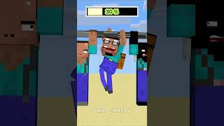 HELP Herobrine To Power Up And Wins The Last Person Holding 🤯 #minecraft #anime #shorts
