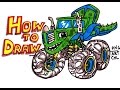 How to Draw ZEG from Blaze and the Monster Machines