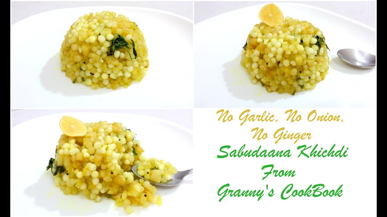 Sabudana Khichdi Recipe Sago Khichdi Non sticky Khichdi Garlic