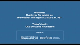 Webinar: CRE Executive Roundtable