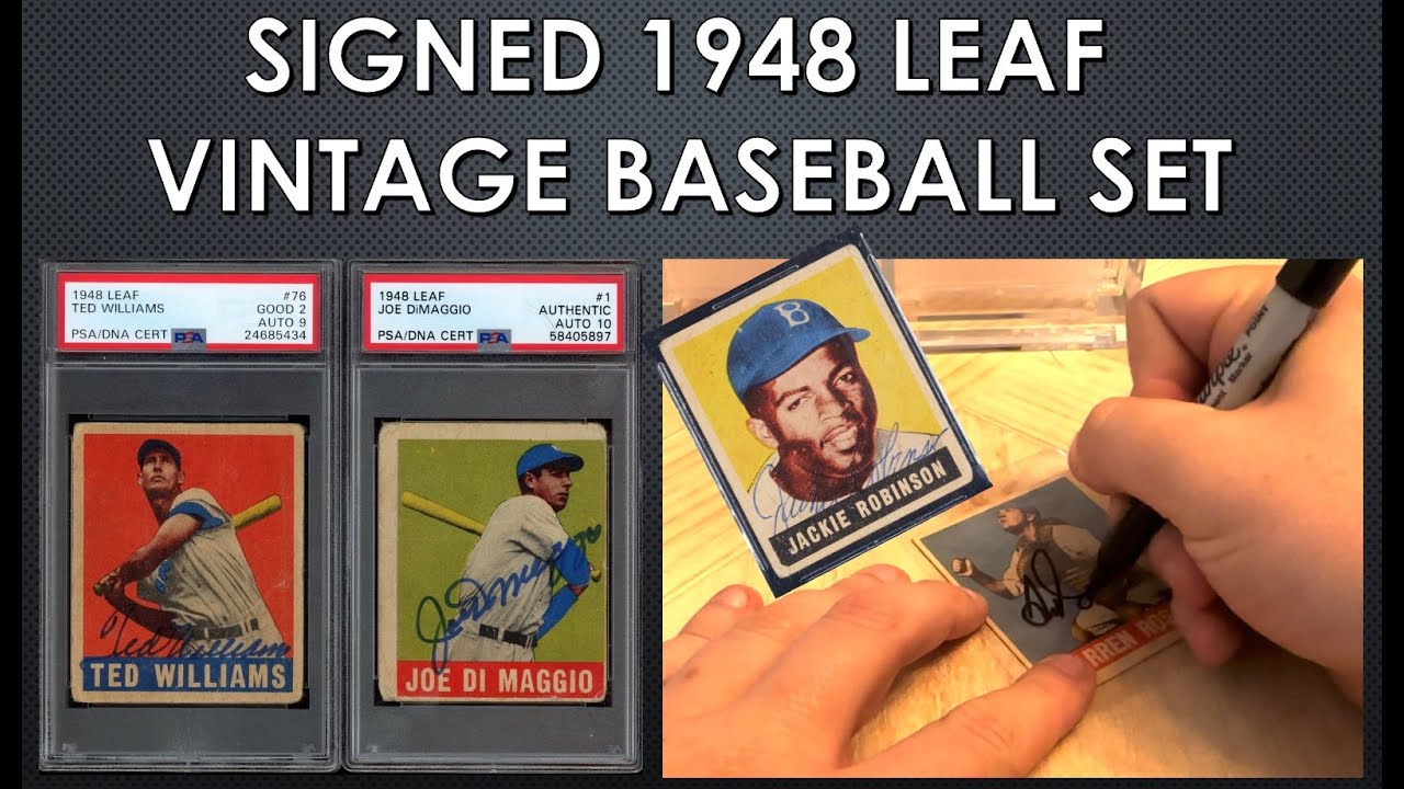 SIGNING YOUR 1948 LEAF CARDS?? NO!!! Building a one of a kind set