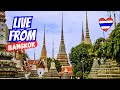 Morning live from bangkok old town giant pad kaprao