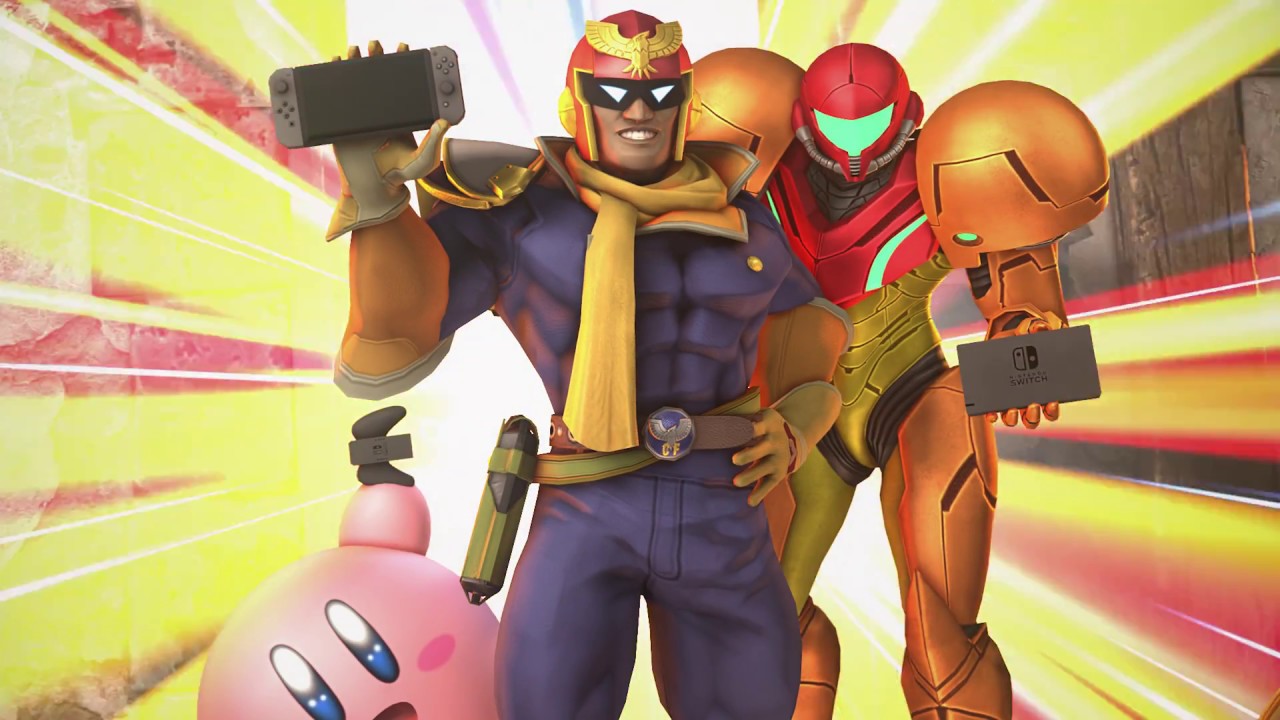 Video till Nintendokaraktärer spelar Switch