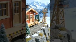 🏔️ Building a Miniature Alpine Rescue Station With a WORKING Cable Car 🚠 #construction
