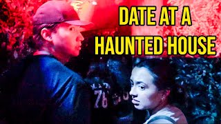 Took My Wife On A Date To A HAUNTED HOUSE!! (THIS WAS A BAD IDEA)