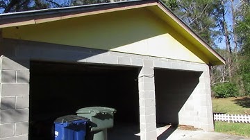 Cinder Block Home Inspection missing support brick lintel for concrete block wall Read Below