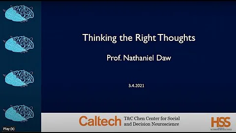 T&C Chen Center for Social Decision Neuroscience Seminar - Nathaniel Daw