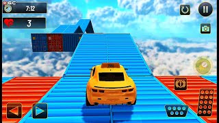 Real Taxi Car Stunts 3D Impossible Ramp Car Stunt Game - Android GamePlay  #4 screenshot 2