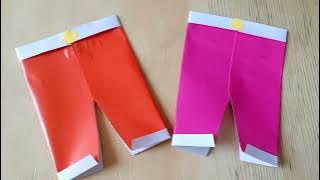 Melipat celana dengan origami @atrifany480 #shorts