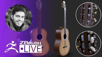 ZBrush Guides: 3D Model a Guitar #withme ! - Pablo Muñoz Gómez - Part 3