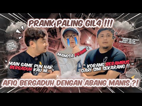 PRANK ISTERI !! AFIQ G4DVH DENGAN FAMILY MANIS!!