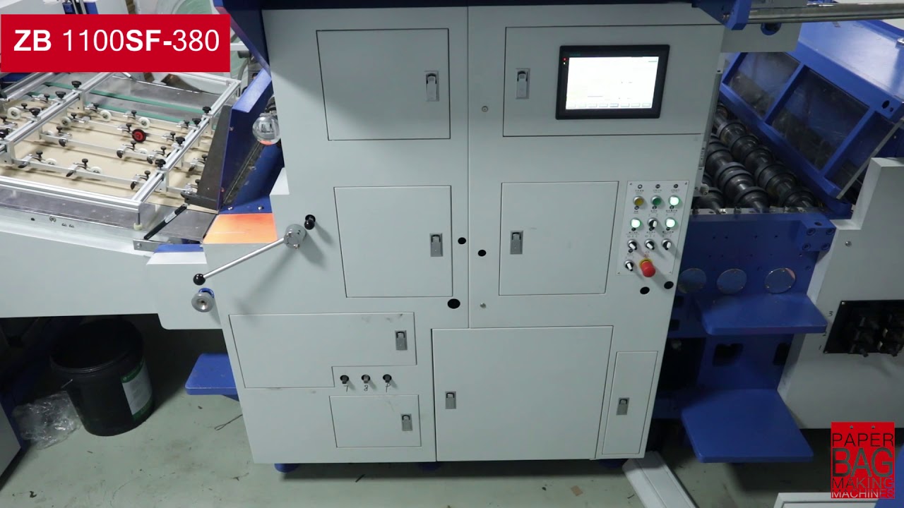 ZB 1100SF 380 Paper Shopping Bag Making Machine