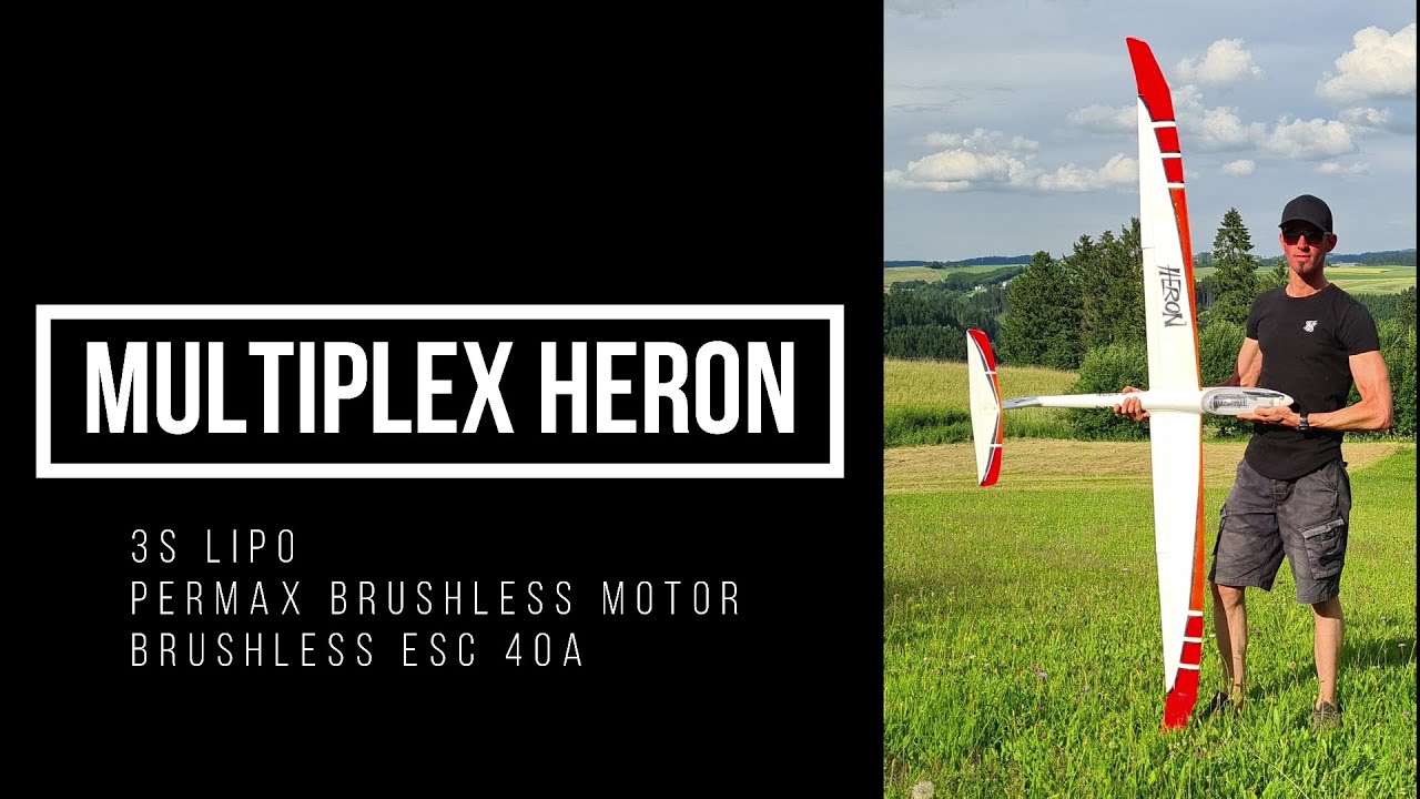 Multiplex Heron - GoPro Hero 9 - intensive flying - YouTube