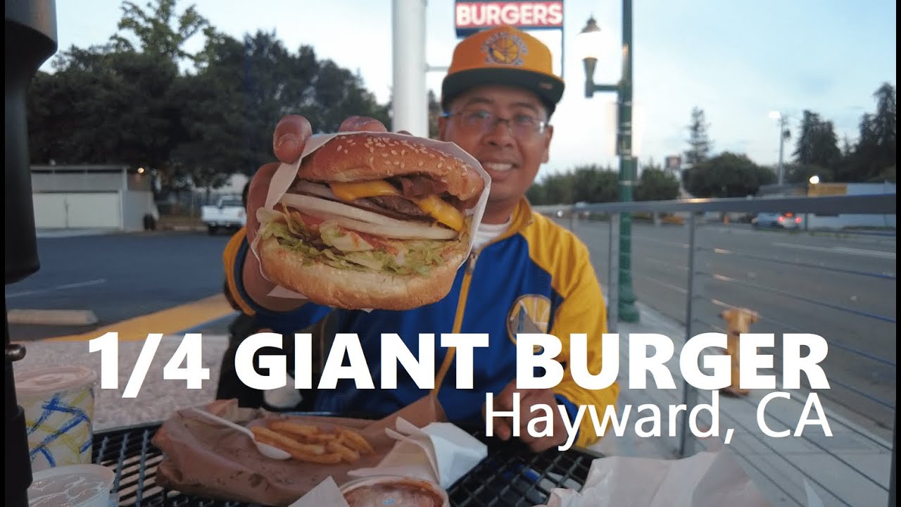 WHAT TO EAT l 1/4 Giant Burger - Hayward, CA - YouTube