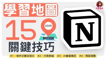 【NOTION學習地圖】：想提高工作效率，就從這15個必學關鍵功能開始(含4個新高效功能)