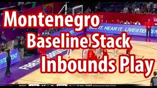 Montenegro Stack Basketball Baseline Inbounds Play