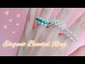 Easy Beaded Pearl Ring | Cin DIY