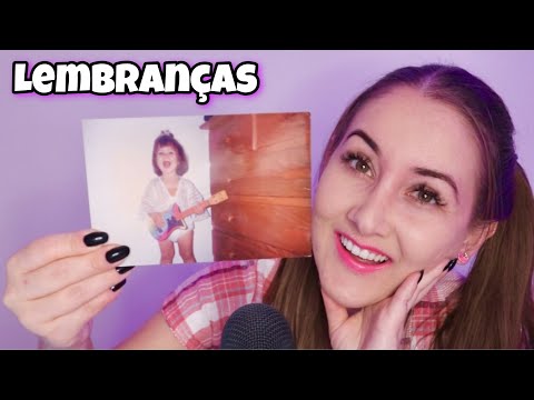 ASMR - MOSTRANDO FOTOS DA MINHA INFÂNCIA
