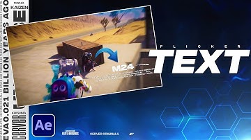 Amazing Text Flicker Effect PUBG | After effects tutorial