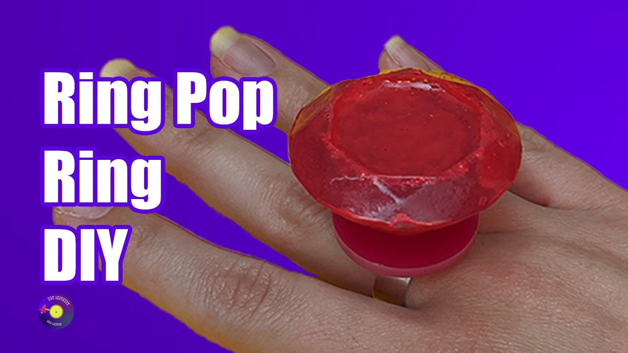 How to make a fake ring Pop ring with UV resin YouTube