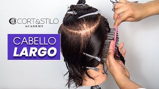 COMO CORTAR CON TIJERA - CABELLO LARGO HOMBRE - Corte y Estilo