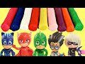 Heroes en Pijamas  PJ Masks con Moldes de Masilla Play doh