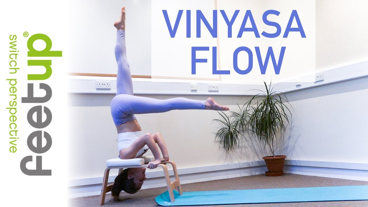FeetUp® Trainer ♥ 40-minute Vinyasa Yoga & Beginner Headstands