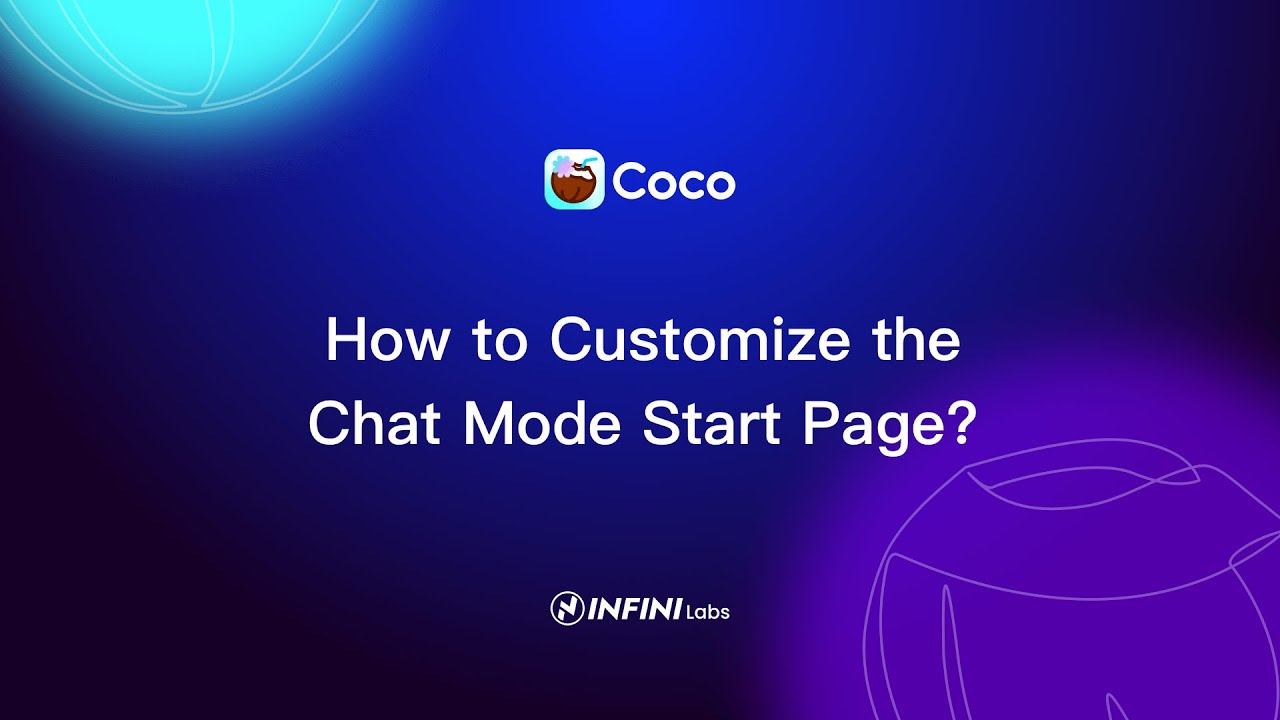 Coco AI : How to Customize the Chat Mode Start Page_ - YouTube