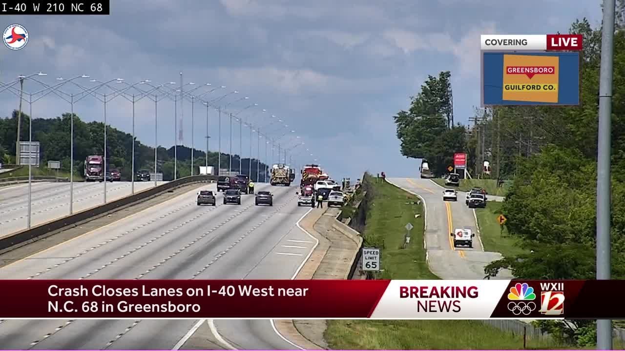 Part of I-40 shut down near Highway 68 due to crash - YouTube