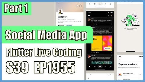 [Flutter] Flutter Live Coding EP1955 (Social Media App Part 1)