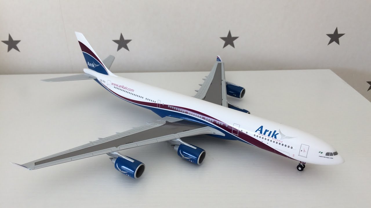 Hogan Wings Arik Air Airbus A340-500 1:200 Scale