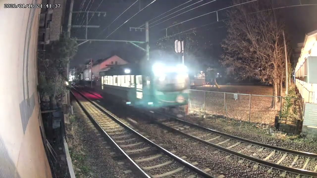 【LIVE】叡山電車 Kyoto Local Railway【ライブカメラ】2026/1/16～1/17